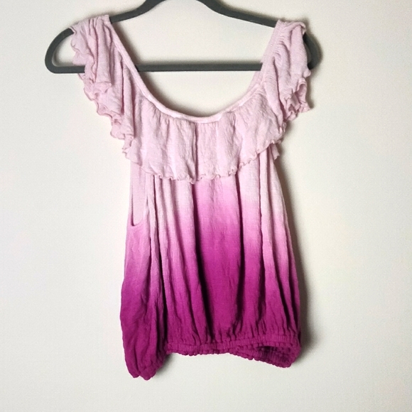Free People Ombre Off The Shoulder Top - Picture 3 of 8